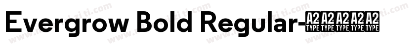 Evergrow Bold Regular字体转换